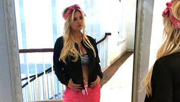 Jessica Simpson Bares Her Toned Tummy in Workout Session Before Super Bowl Feast