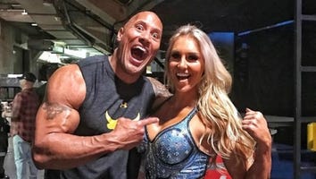 Dwayne 'The Rock' Johnson Can't Contain His Excitement While Hanging With WWE Stars -- See the Pics!