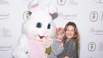Drew Barrymore's Daughter Meets the Easter Bunny, Plays It Cool: Cute Pics!