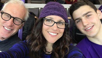 Julia Louis-Dreyfus Cheers on Son Charlie Hall at Northwestern Basketball Game -- See Her Epic Reactions!