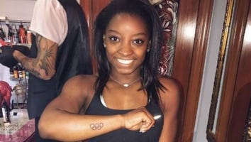 Simone Biles Gets Tattoo of Olympic Rings With Jake Miller