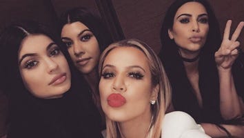 Kim Kardashian Teases Kylie Jenner's Lips While Kourtney and Khloe Goof Off During Workout