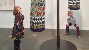 Neil Patrick Harris and Twins, Harper and Gideon, Visit a Fancy New York Art Show -- See the Cute Pic!