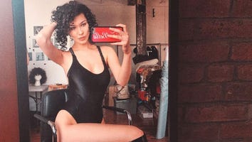 Bella Hadid Shows Off New Ringlet Hairstyle in Fierce Swimsuit Selfie