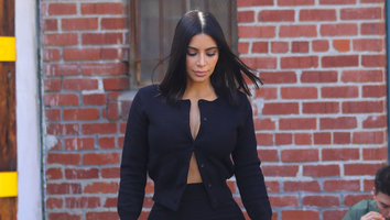 Kim Kardashian Rocks Super Sexy Black Dress For Shopping Trip in Los Angeles