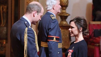Victoria Beckham Beams as She Receives OBE From Prince William: Pics!