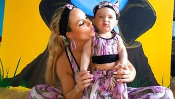 Coco Austin and Daughter Chanel Sport Matching Outfits for Mommy-and-Me Yoga