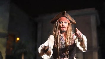 Johnny Depp Brings Disneyland Myth to Life! Shows Up on 'Pirates of the Caribbean' Ride