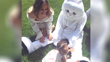 Chrissy Teigen & Baby Luna Hang With the Kardashians on Easter While Kourtney Shares Holiday Throwback Pics