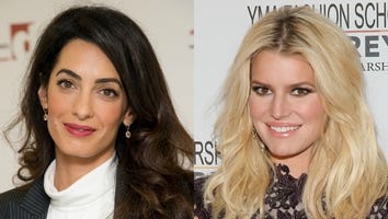 Amal Clooney and Jessica Simpson Rock the Same Dolce & Gabbana Dress -- See the Pics!