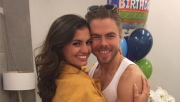 Derek Hough Gets Sweet Kiss From Girlfriend Hayley Erbert on His 32nd Birthday -- See the Pics!