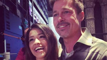 Gina Rodriguez Takes a 'Prom Pic' With Brad Pitt: See the Epic Shot!