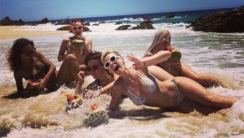 Katy Perry Calls Herself a 'Goofy Goddess' as She Gets Hit by a Wave in a Bikini: Pics!