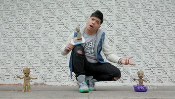 EXCLUSIVE: Go Behind the Scenes With D-Trix as He 'Groot Dance Bombs' People -- All for a Good Cause!