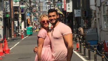 Britney Spears' Boyfriend Sam Asghari Visits Her in Japan on Tour: Cute Pic!