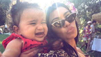 Kourtney Kardashian Shares Hilarious Picture of Upset Baby Dream: 'She's Not Into Selfies Yet'
