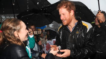Prince Harry Is Sweetly Offered a Cup of Tea and a Biscuit in the Pouring Rain by the Crowd in Australia: Pics