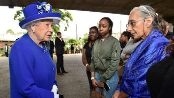 Queen Elizabeth and Prince William Comfort Survivors of the Grenfell Tower Disaster -- See the Pics