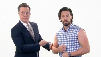 'This Is Us' Star Milo Ventimiglia and Stephen Colbert Honor Hot TV Dads -- Watch!