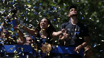 Steph Curry's Adorable Daughters Riley and Ryan Steal the Show at Warriors Championship Parade