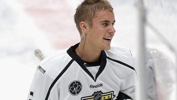 Justin Bieber Plays Hockey With Manchester Storm After Ariana Grande's One Love Show, Donates Personal Stick