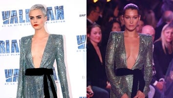 Cara Delevingne Hits the Red Carpet in a Dress Bella Hadid Just Wore on the Runway -- Pics!