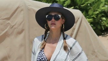 Pregnant Jessica Alba Flaunts Baby Bump on the Beach -- See the Pics!
