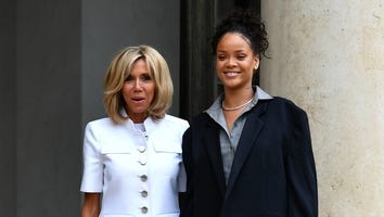 Rihanna Meets With French President Macron and First Lady to Discuss Education