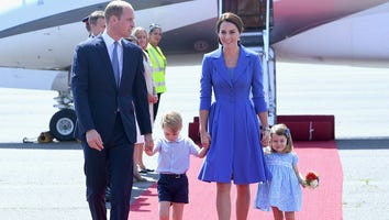 Princess Charlotte Is Greeted With a Tiny Bouquet as the Royals Touch Down in Germany: Cute Family Pics!