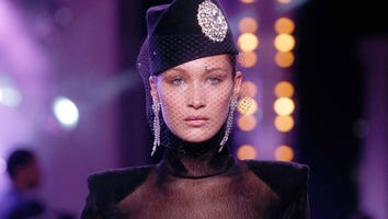 Bella Hadid Flaunts Her Bare Chest in a Super Sheer Top at Paris Haute Couture Fashion Week
