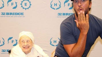 Luke Bryan Makes an Exception to His No Butt-Grabbing Rule For an 88-Year-Old Fan -- See the Adorable Pics!