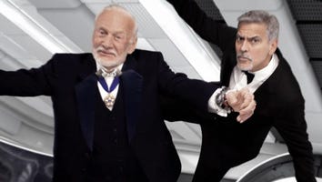 George Clooney Hangs Out With His Childhood Hero, Astronaut Buzz Aldrin -- Watch!