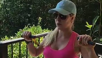 Heidi Montag Flashes Bare Baby Bump in Workout Snapchat at 7 Months Pregnant!