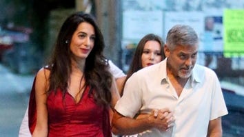 George and Amal Clooney Show Adorable PDA on Date Night in Italy -- See the Pics!