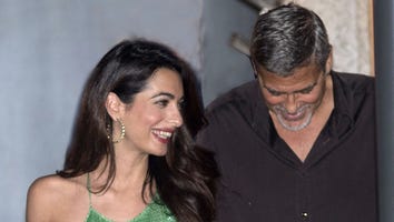 Amal Clooney Stuns in Sparkling Green Gown During Date Night With George in Italy