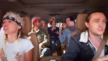 Miley Cyrus Sings Dad Billy Ray's 'Achy Breaky Heart' With the Whole Family on 'Carpool Karaoke'