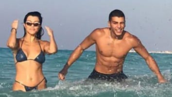 Kourtney Kardashian Rides a Camel and Sports Sexy String Bikini on Vacation With Younes Bendjima