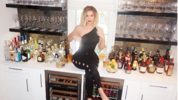 Khloe Kardashian Poses on Her Bar to Model Good American Gear -- See the Pics!