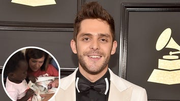 Thomas Rhett's Daughter Willa Kisses Her Newborn Sister -- See the Precious Pics!