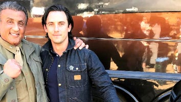 Sylvester Stallone Kicks Off Filming 'This Is Us' With Milo Ventimiglia, Chrissy Metz and Justin Hartley: Pic