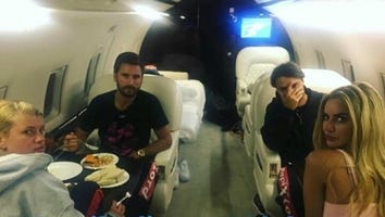 Scott Disick and Sofia Richie Enjoy Mid-Flight ‘Family Dinner’ Following PDA-Filled Weekend in Miami