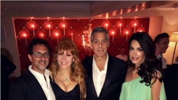 Amal Clooney Stuns in Colorful One-Shoulder Minidress in Venice: See Her Gorgeous After-Party Look!