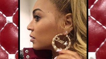 Beyonce Looks Red Hot While Flaunting Her 'Chunky' Jewelry -- See the Pics!