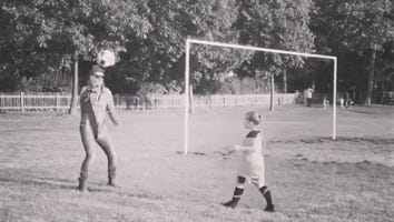 Harper Beckham Gets Her First Soccer Lesson From Dad David -- Watch the Adorable Videos!
