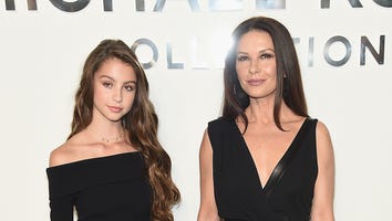 Catherine Zeta-Jones Takes Lookalike Daughter Carys to NYFW -- See the Stylish Pics!