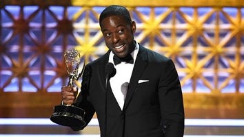 Sterling K. Brown Gets a Big Hug From 'This Is Us' Dad Milo Ventimiglia After Emmy Win -- See the Moment!