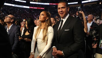 Jennifer Lopez Poses in a Revealing White Top Next to a Sleepy Alex Rodriguez: Cute Holiday Pic!