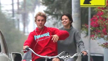 Selena Gomez Cozies Up to Justin Bieber After Riding Bikes -- See the Pics!
