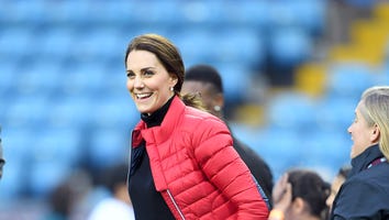 Kate Middleton Displays Tiny Baby Bump in Fitted Black Outfit -- See the Pics!