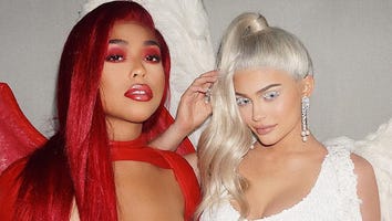 Kylie Jenner Hides Baby Bump on Halloween -- While Khloe Bares Her Stomach!